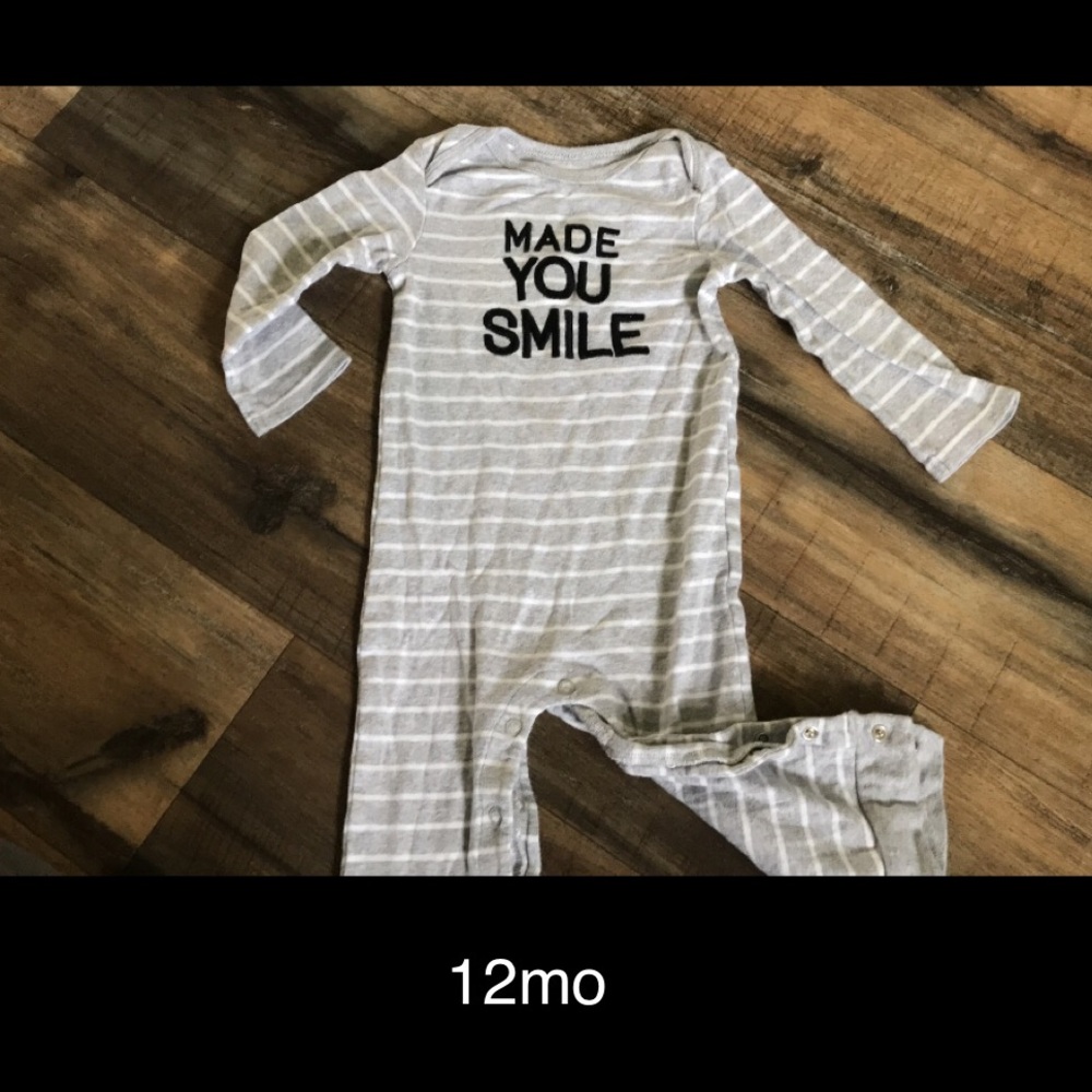 12mo Long sleeve footless pj’s